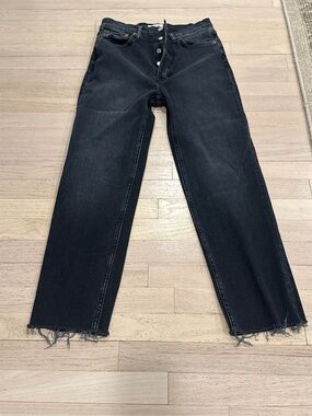 Re/Done washed black jeans